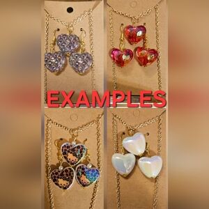 Mystery Bundle of One unlisted hand made Necklace and earrings set Ex In Closet